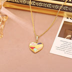 Bijou Cœur Doré Élégant – Collier ou Boucles