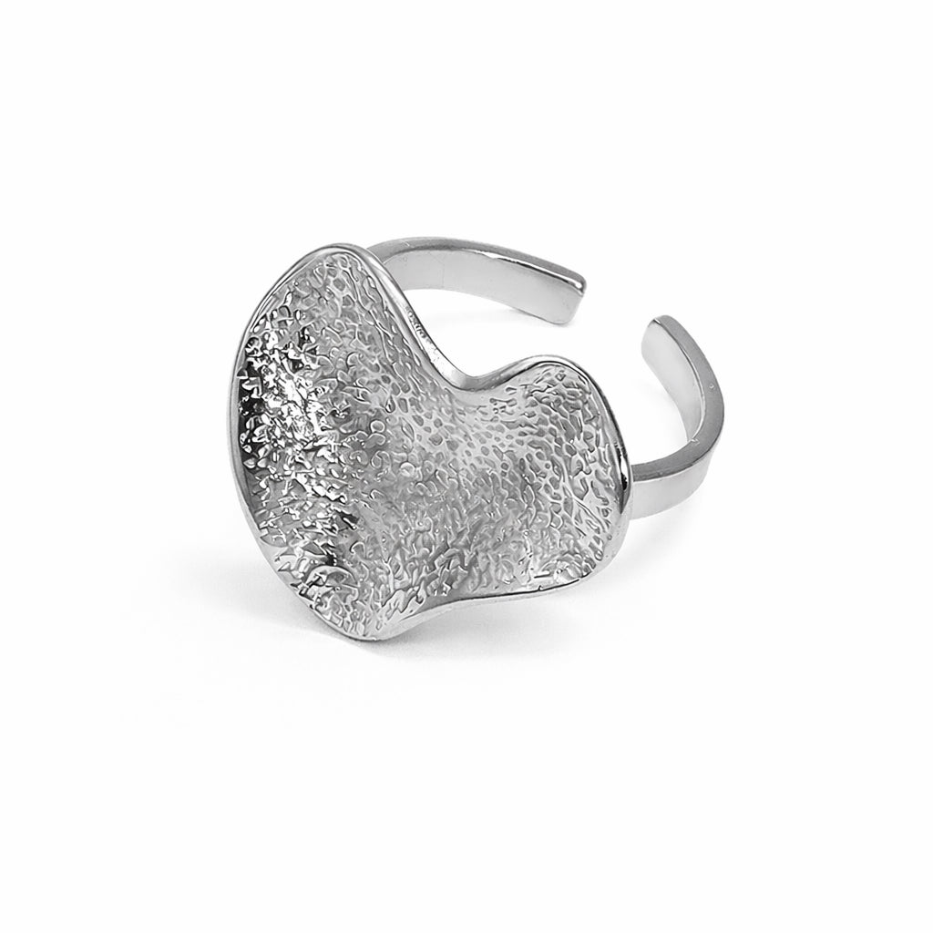 Bague Cœur Martelé