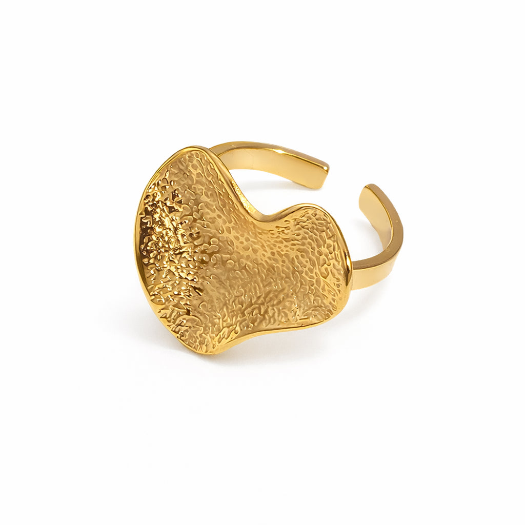Bague Cœur Martelé