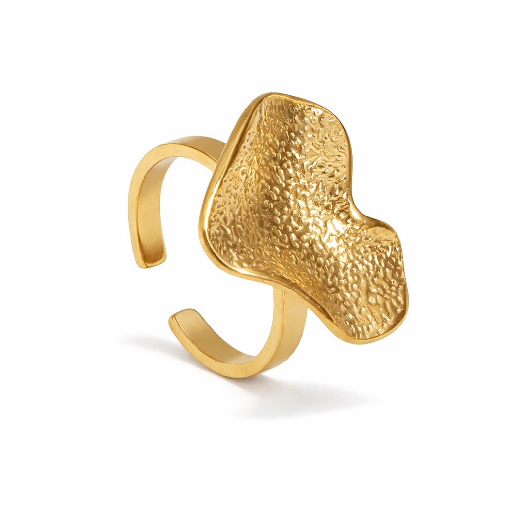 Bague Cœur Martelé
