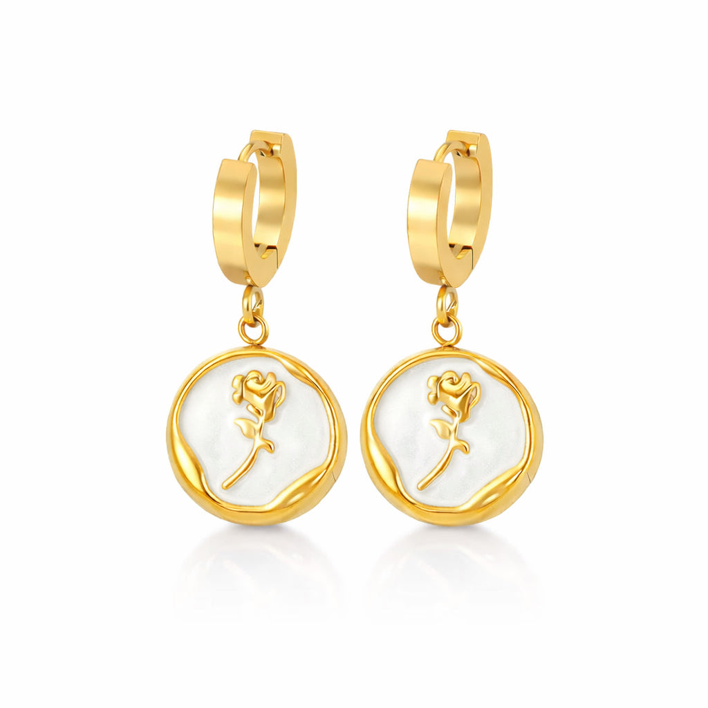 Boucles Rose Émaillée