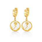 Boucles Rose Émaillée