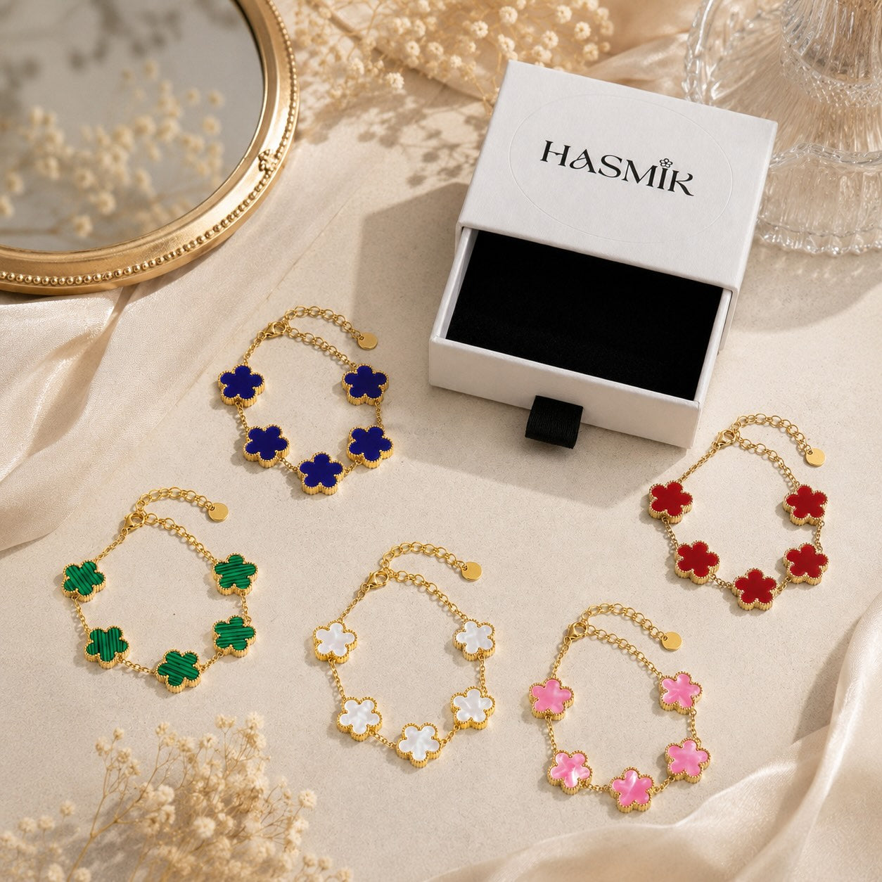 Bracelet Fleur Trèfle