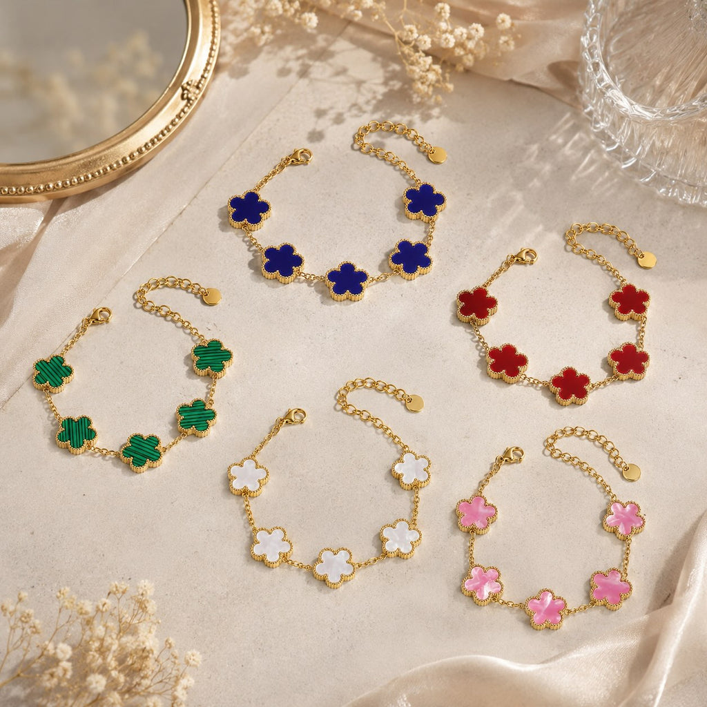 Bracelet Fleur Trèfle