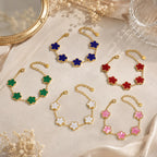 Bracelet Fleur Trèfle