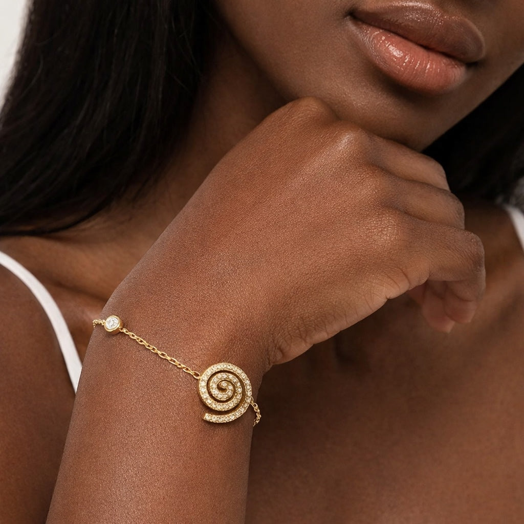 Bracelet Spirale Zircon