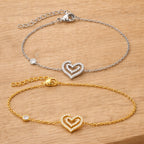 Bracelet Cœur Zircon