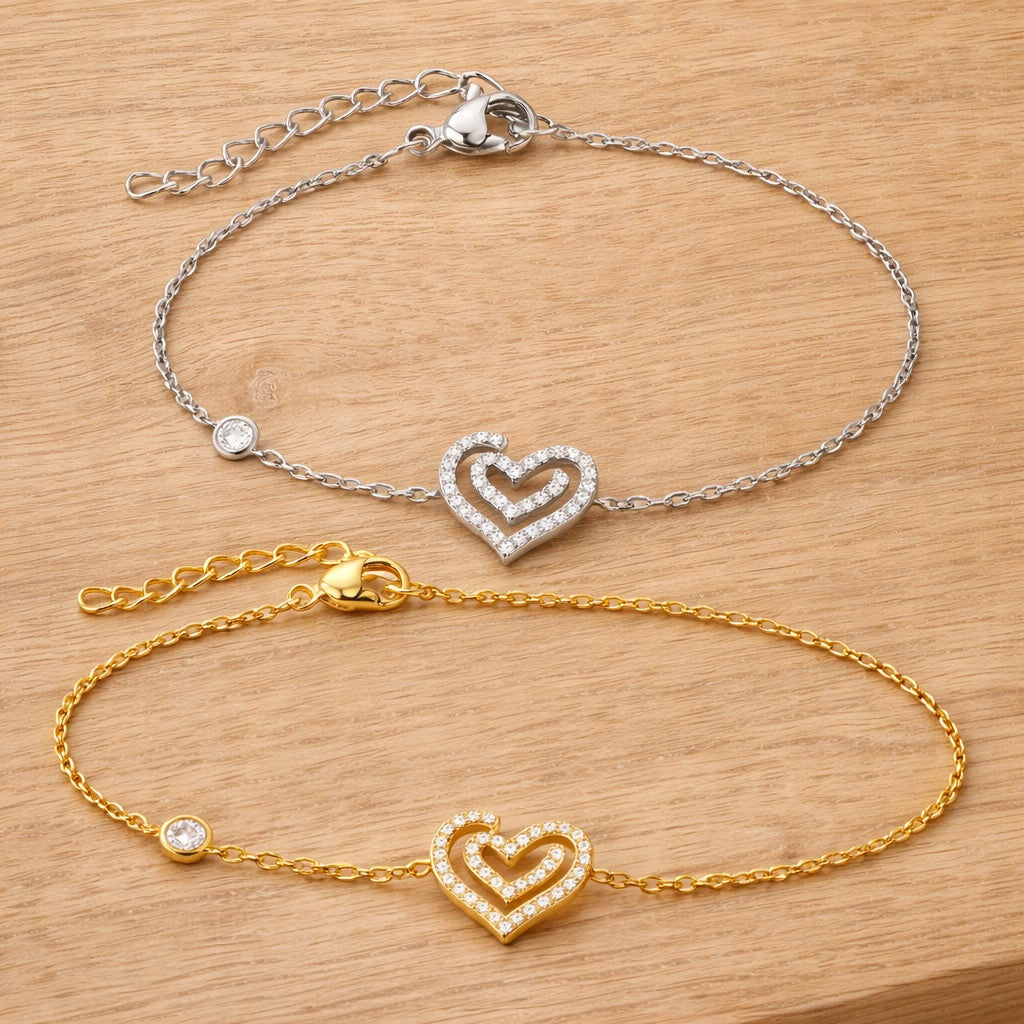 Bracelet Cœur Zircon