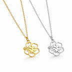 collier-fleur-hibiscus-dore-argente