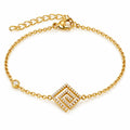 Bracelet Éclat Zircon Géométrique