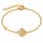 Bracelet Éclat Zircon Géométrique