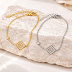Bracelet Éclat Zircon Géométrique