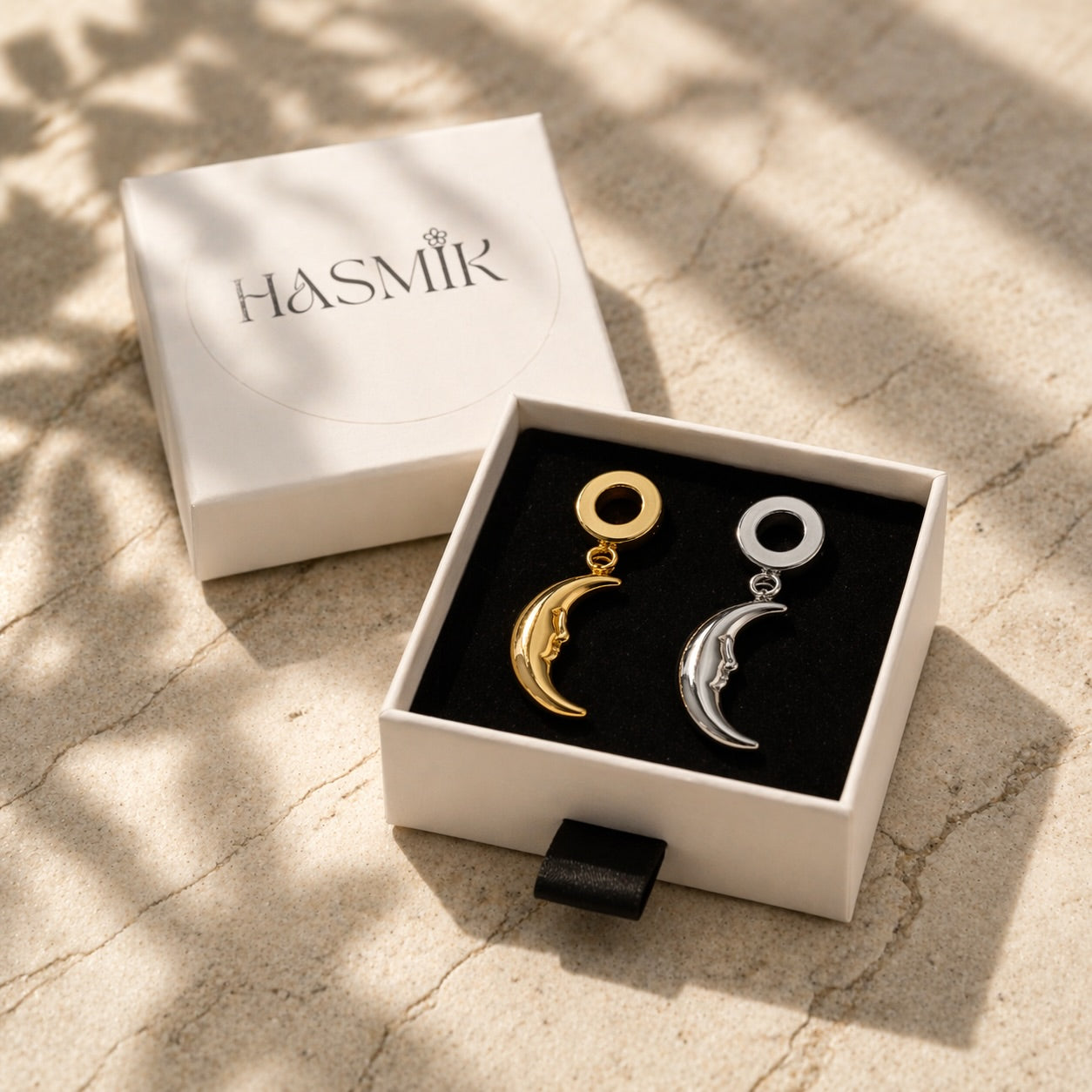 Charm lune minimaliste pour bracelet