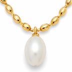Collier perle doré