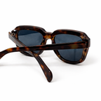 Lunettes de Soleil Carrées Oversize Écaille Marron