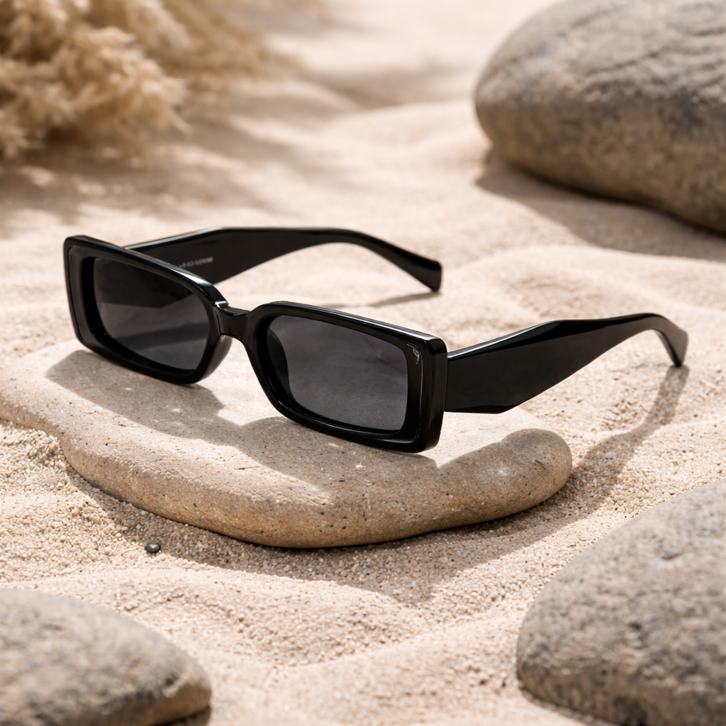 Lunettes de Soleil Oversize Noires