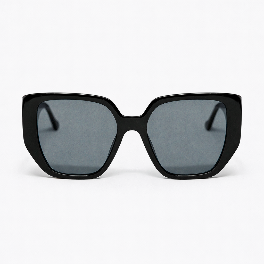 Lunettes de Soleil Cat Eye Pin-Up Noires