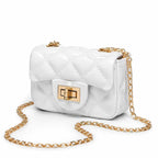 Sac Mini Brillant Matelassé Chaîne Dorée