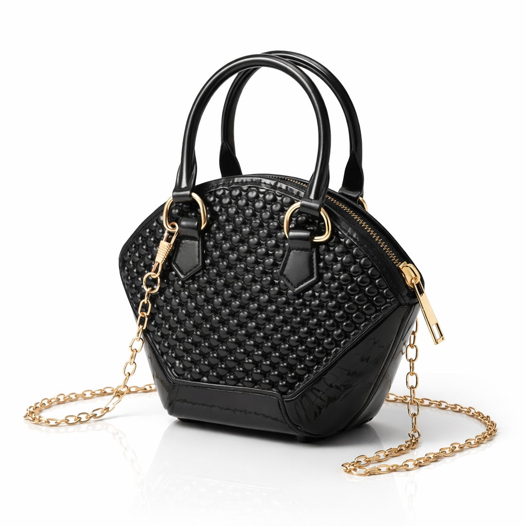 Mini sac brillant – Chaîne dorée