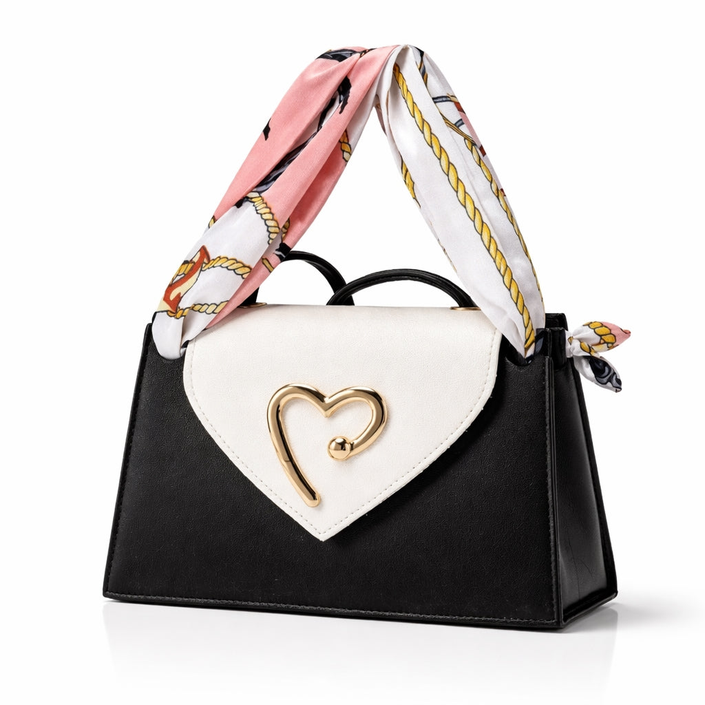 Mini Sac Signature Cœur – Élégance Moderne