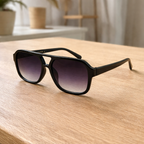 Lunettes de Soleil Aviator Vintage Noires