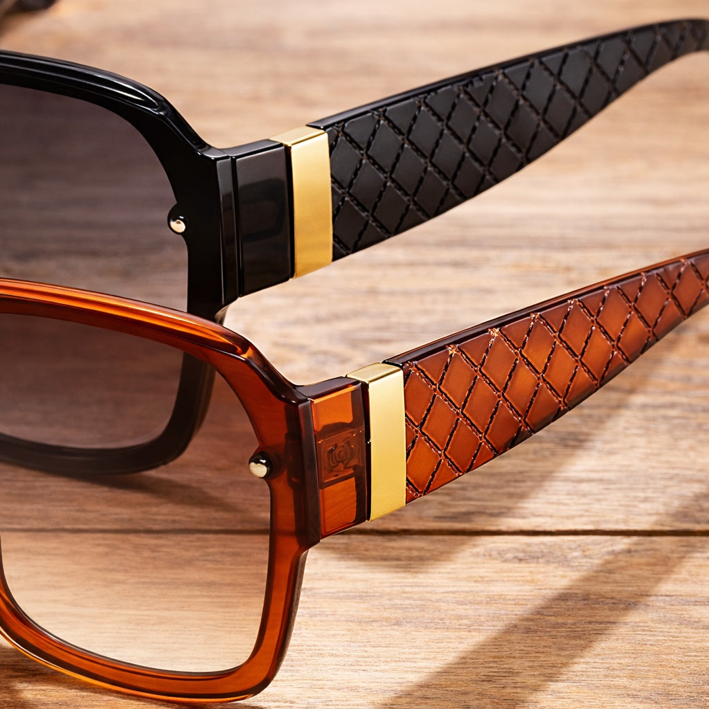 Lunettes Oversize Matelassées