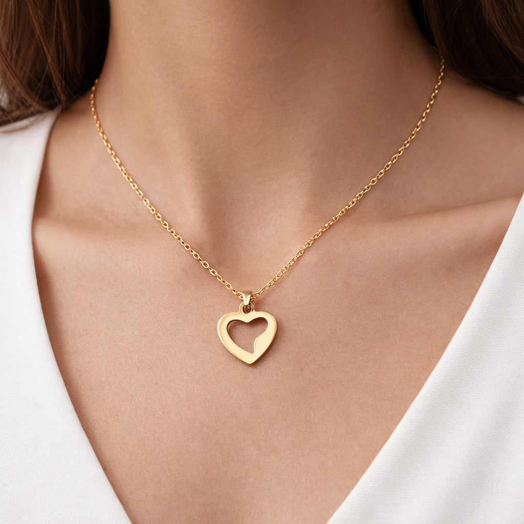 Collier Cœur Ajouré