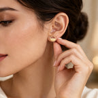 Boucles d’oreilles rondes