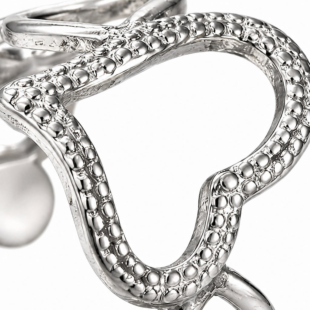 Bague Cœur Perlé
