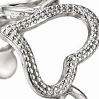 Bague Cœur Perlé