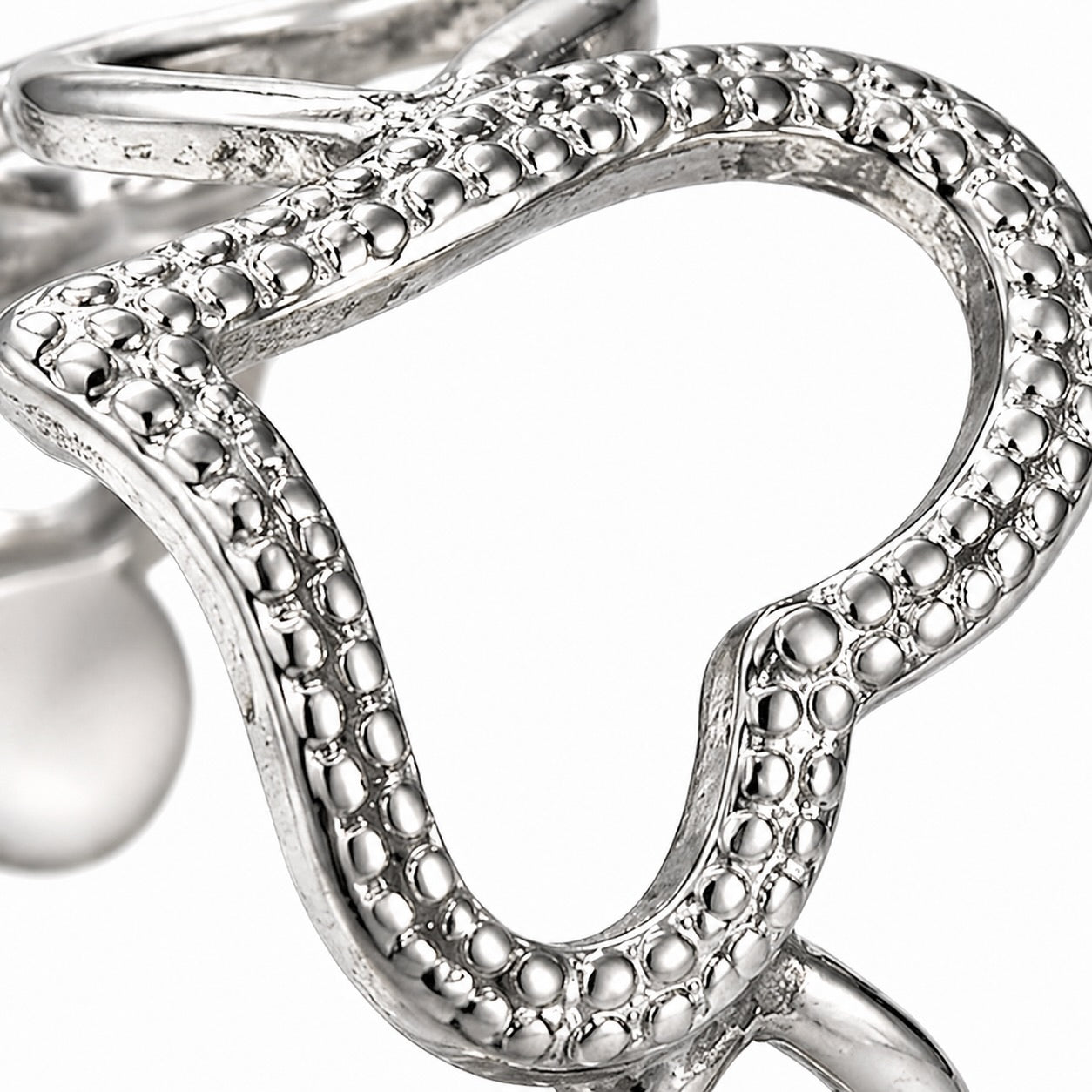 Bague Cœur Perlé
