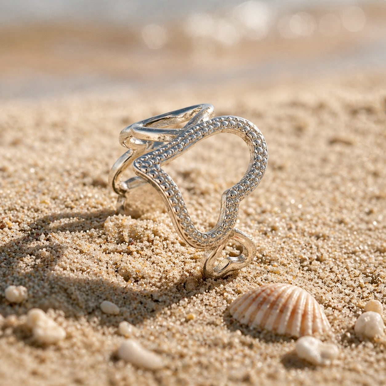 Bague Cœur Perlé