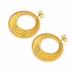 Boucles d’Oreilles Rondes Texturées