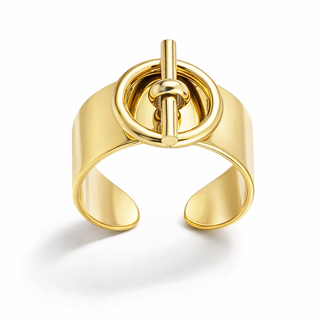 Bague Ajustable Cercle Entrelacé