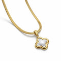 Collier Trèfle Nacre Doré