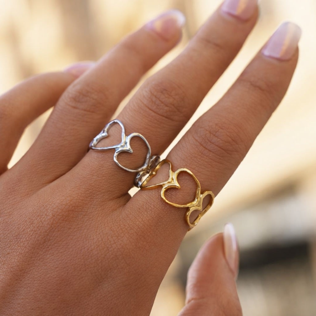 Bague Ajustable Design Organique