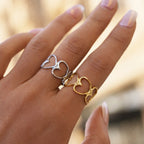Bague Ajustable Design Organique