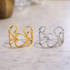 Bague Ajustable Design Organique