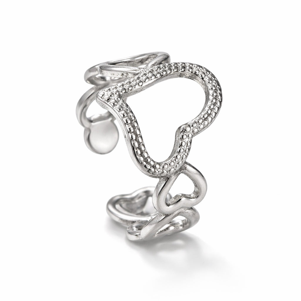 Bague Cœur Perlé