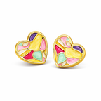 Bijou Cœur Doré Élégant – Collier ou Boucles