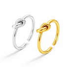 Bague Ajustable Acier Inoxydable Cordon Tressé