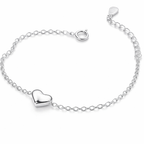 Bracelet Femme en Argent 925 – Cœur Simple Élégant