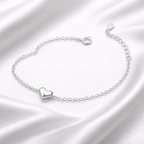 Bracelet Femme en Argent 925 – Cœur Simple Élégant