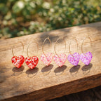 Boucles d’Oreilles Cœur Pailleté