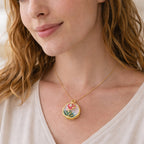 Pendentif Rose Émaillée (sans chaîne)
