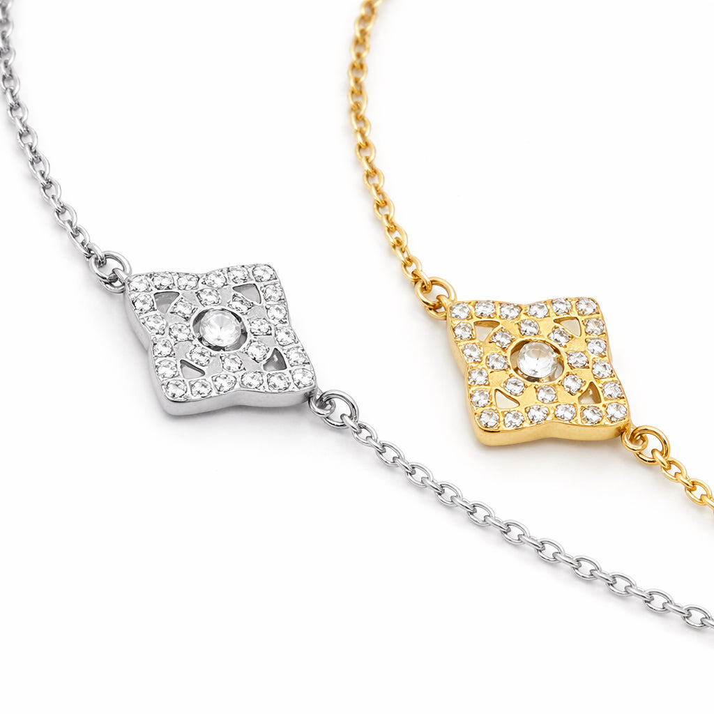 Bracelet Trèfle Pavé