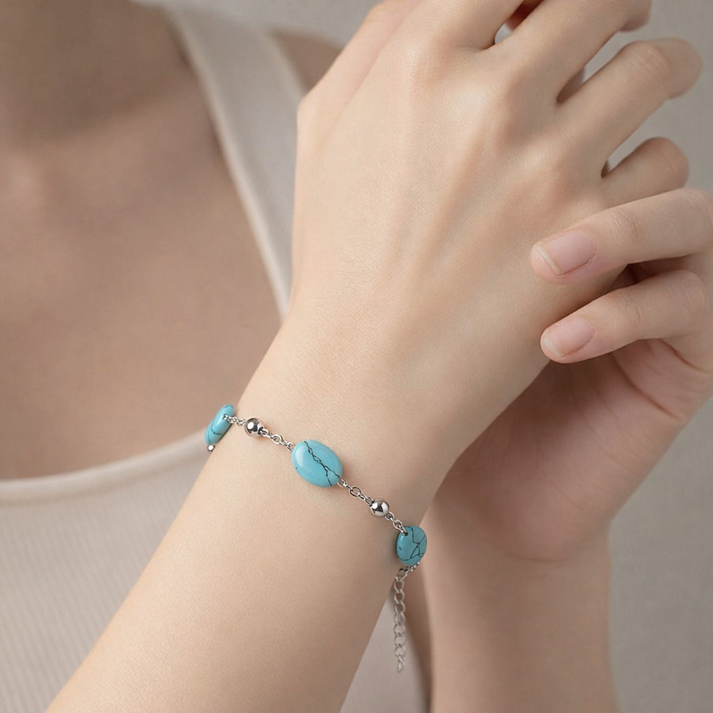 Bracelet Perlé Élégance – Pierres Naturelles