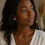 Boucles d’oreilles cœur cristal