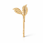 Barrette Feuille Métallique Élégante