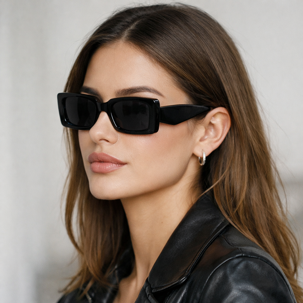 Lunettes de Soleil Oversize Noires